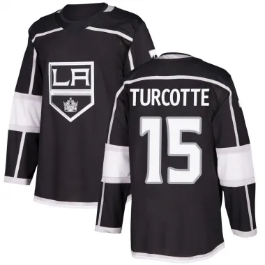 Black Men's Alex Turcotte Authentic Los Angeles Kings Home Jersey
