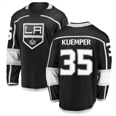 Black Men's Darcy Kuemper Breakaway Los Angeles Kings Home Jersey