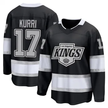 Black Men's Jari Kurri Breakaway Los Angeles Kings Home Jersey
