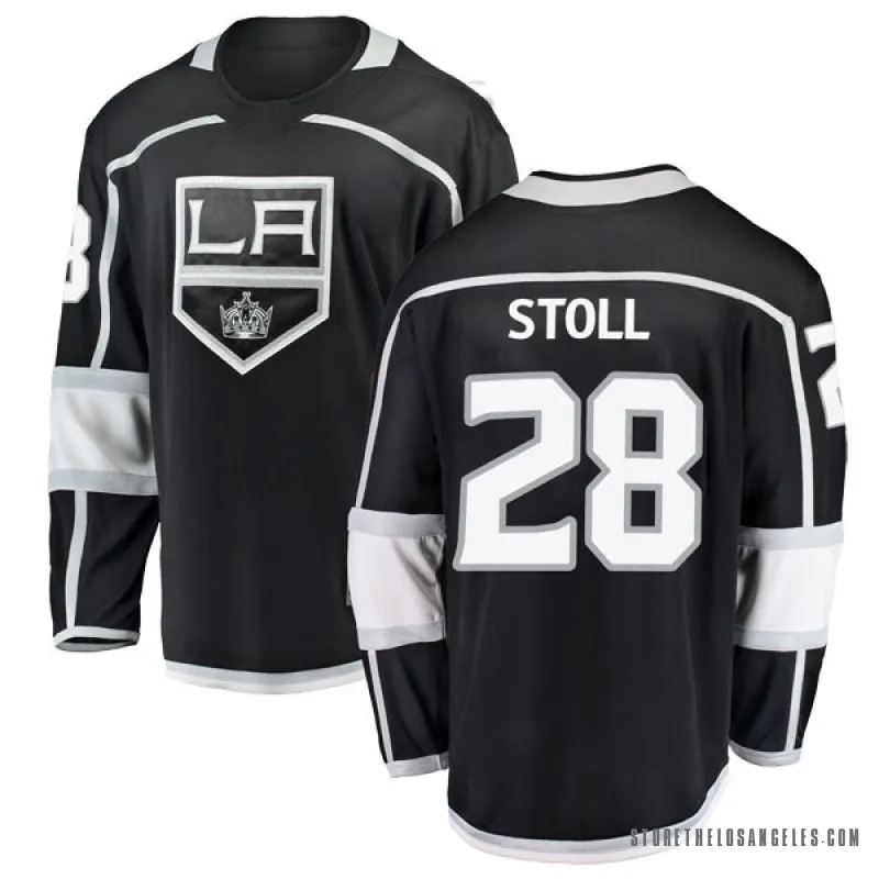 Black Men's Jarret Stoll Breakaway Los Angeles Kings Home Jersey