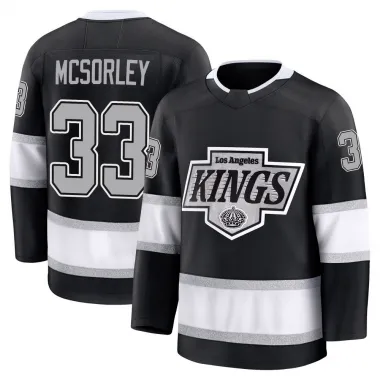 Black Men's Marty Mcsorley Premium Los Angeles Kings Home Jersey