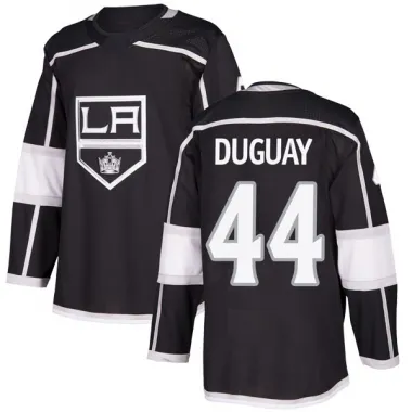 Black Men's Ron Duguay Authentic Los Angeles Kings Home Jersey