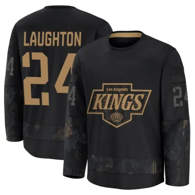 Black Men's Scott Laughton Premium Los Angeles Kings 2024 Military Appreciation Practice Jersey