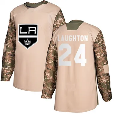 Camo Men's Scott Laughton Authentic Los Angeles Kings Veterans Day Practice Jersey