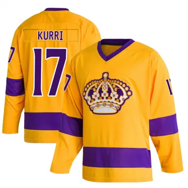 Gold Youth Jari Kurri Authentic Los Angeles Kings Classics Jersey