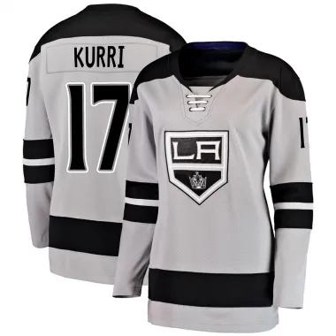 Gray Women's Jari Kurri Breakaway Los Angeles Kings Alternate Jersey