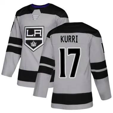 Gray Youth Jari Kurri Authentic Los Angeles Kings Alternate Jersey