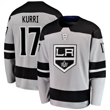 Gray Youth Jari Kurri Breakaway Los Angeles Kings Alternate Jersey
