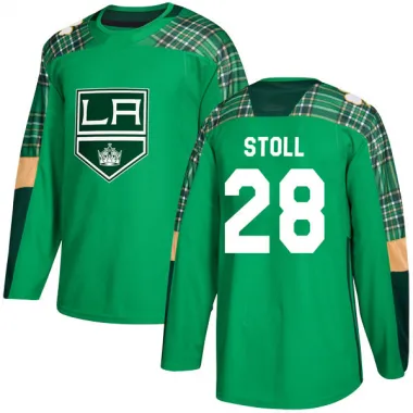 Green Men's Jarret Stoll Authentic Los Angeles Kings St. Patrick's Day Practice Jersey