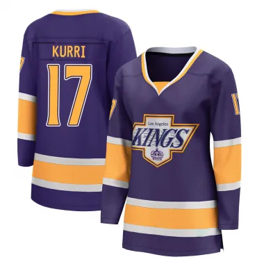 Purple Women's Jari Kurri Breakaway Los Angeles Kings 2020/21 Special Edition Jersey