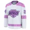 White Men's Scott Laughton Premium Los Angeles Kings 2024 Hockey Fights Cancer Practice Jersey