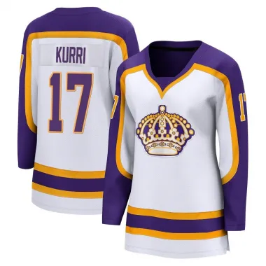 White Women's Jari Kurri Breakaway Los Angeles Kings Special Edition 2.0 Jersey