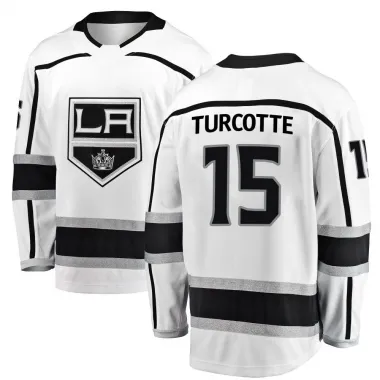 White Youth Alex Turcotte Breakaway Los Angeles Kings Away Jersey