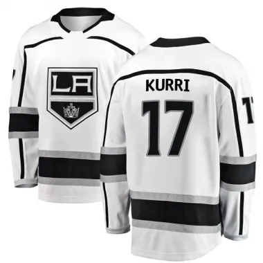 White Youth Jari Kurri Breakaway Los Angeles Kings Away Jersey